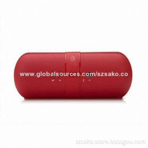Portable Pill Bluetooth Speaker with 4 Drivers, SD Card Reader, Multicolor, High Quality, for Phones